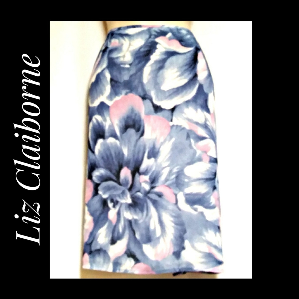 Liz Claiborne Skirt Watercolor Orchid Size 12